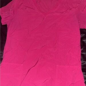Pink V-Neck Women's Top